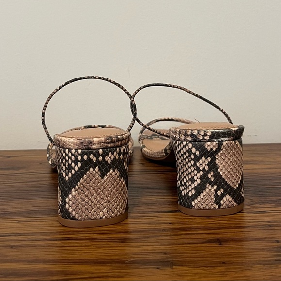 New STEVEN New York Snake Skin Ankle Strap Heels 10 - Picture 5 of 5